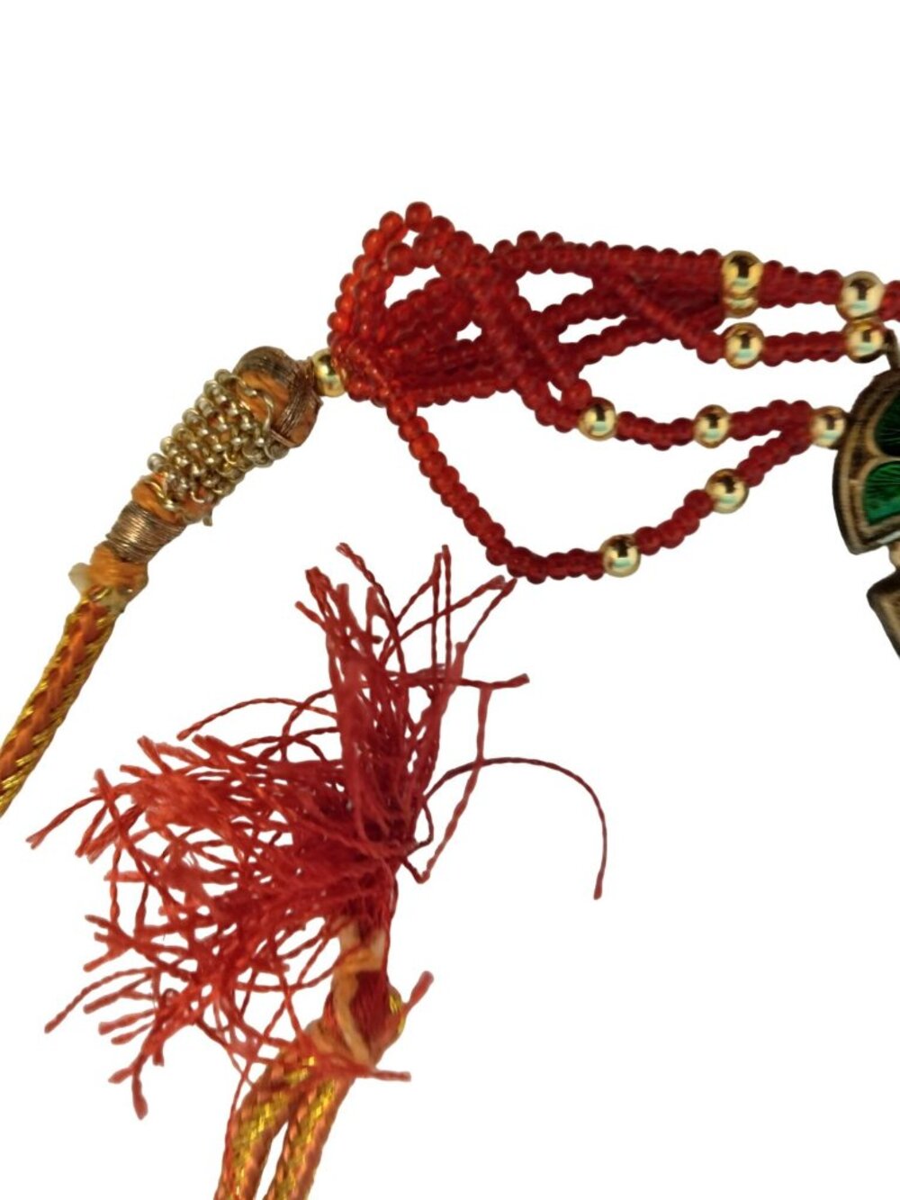 Meenakari Choker Belt Headpiece Bollywood Spiritual Family Fertility Prosperity - Picture 11 of 12